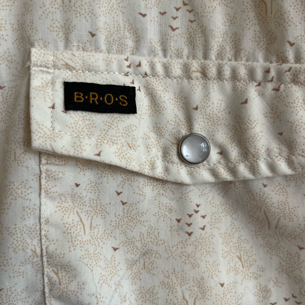 Howler Brothers Speckled Cream Button Down Shirt - Picture 2 of 3
